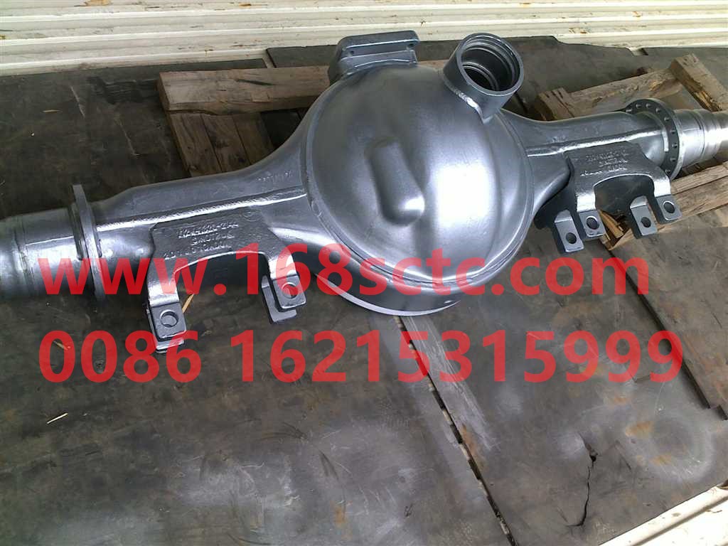 712-35401-5806-SINOTRUK HOWO-Middle axle housing (middle axle housing assembly/drum type/11mm/rubber suspension/300 frame/wheelbase 1830)/-ZhongQiMCY13CheQiao