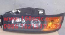 81.25101.6289-SHACMAN-HeadlightLeftDelong F2000glass cover-DeLongF2000 2009Kuan