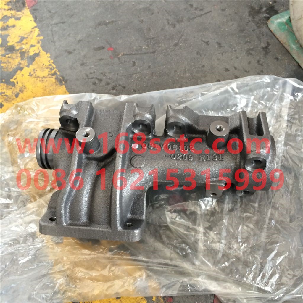 081V08102-0209-SINOTRUK HOWO-Three and four cylinder exhaust manifold-ZhongQiFaDongJiMC07.21-40