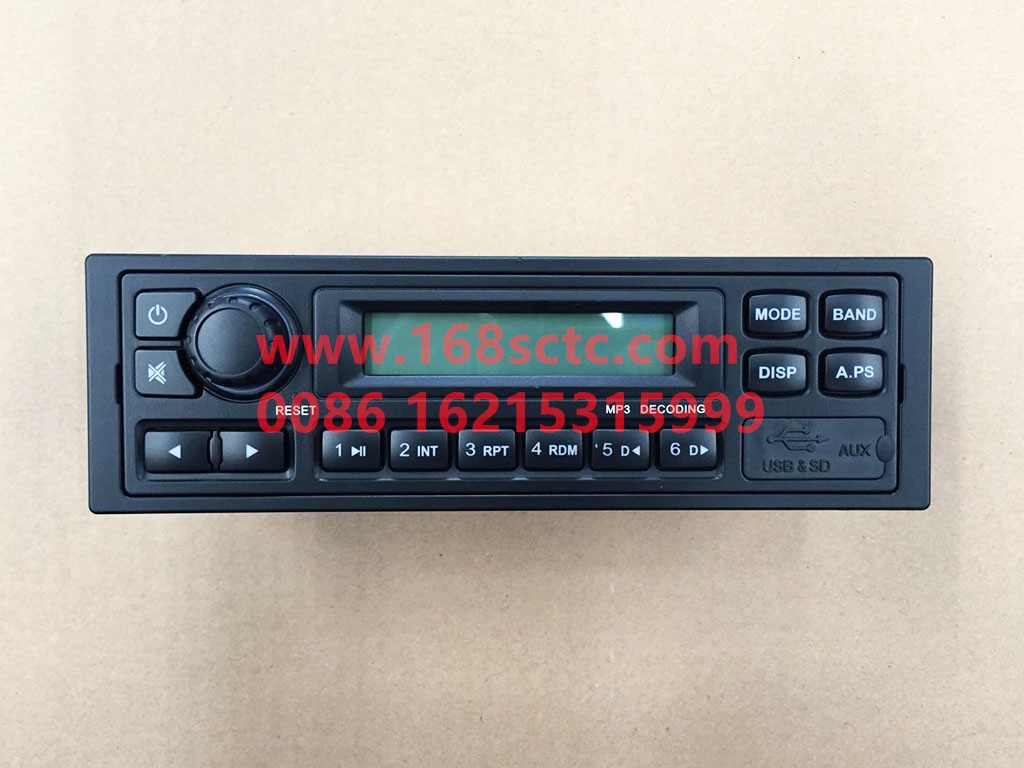 DZ96189586120-SHACMAN- Receiver 24V full electronic tuning USB interface ultra-short version with installation frame-DeLongXinM3000 2013Kuan