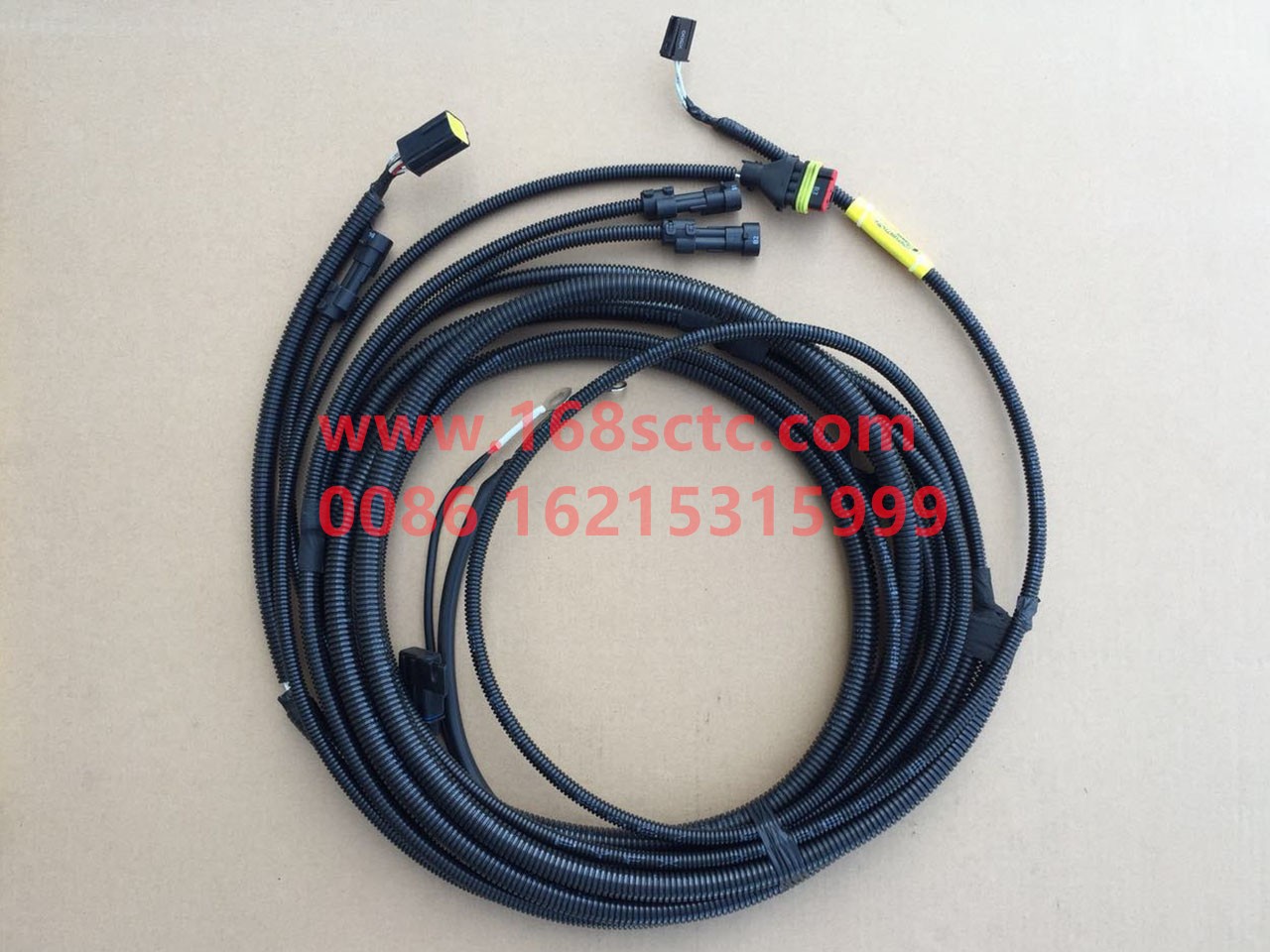 DZ97189774356-SHACMAN-Intelligent diesel heating chassis wiring harness in cold regions (4x2 6x4 ISM double-chamber fuel tank tractor)-DeLongX3000 2013Kuan