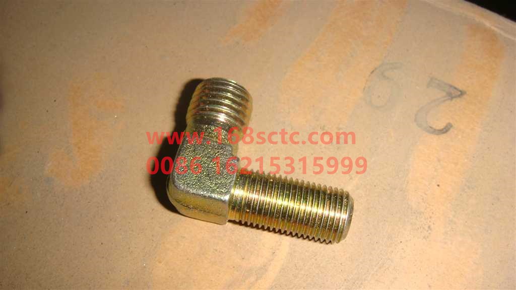 WG9003550037-SINOTRUK HOWO-Ferrule end straight connector body (M12x1.5/M10x1)-HaoWo2007Kuan