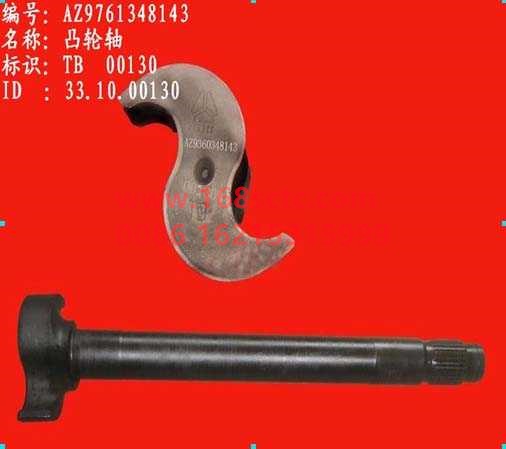 AZ9761348143-SINOTRUK HOWO-Brake camshaft (reverse S, rear right when viewed from the front of the car)-ZhongQiHW1697Qiao