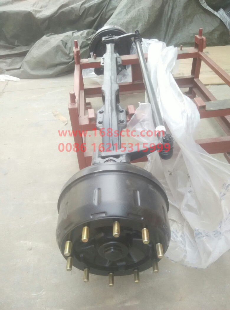 SZ938000026-OTHERS-Front axle assembly (M7.5T right front axle/2036 drum/880S suspension)-HanDeMANQiao