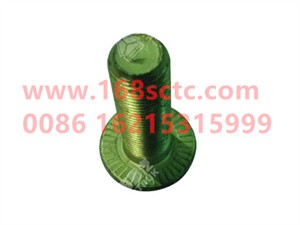 ZQ1811650TF6-SINOTRUK HOWO-Hexagon flange face bearing toothed bolts M16x1.5x50-HaoWo2013Kuan