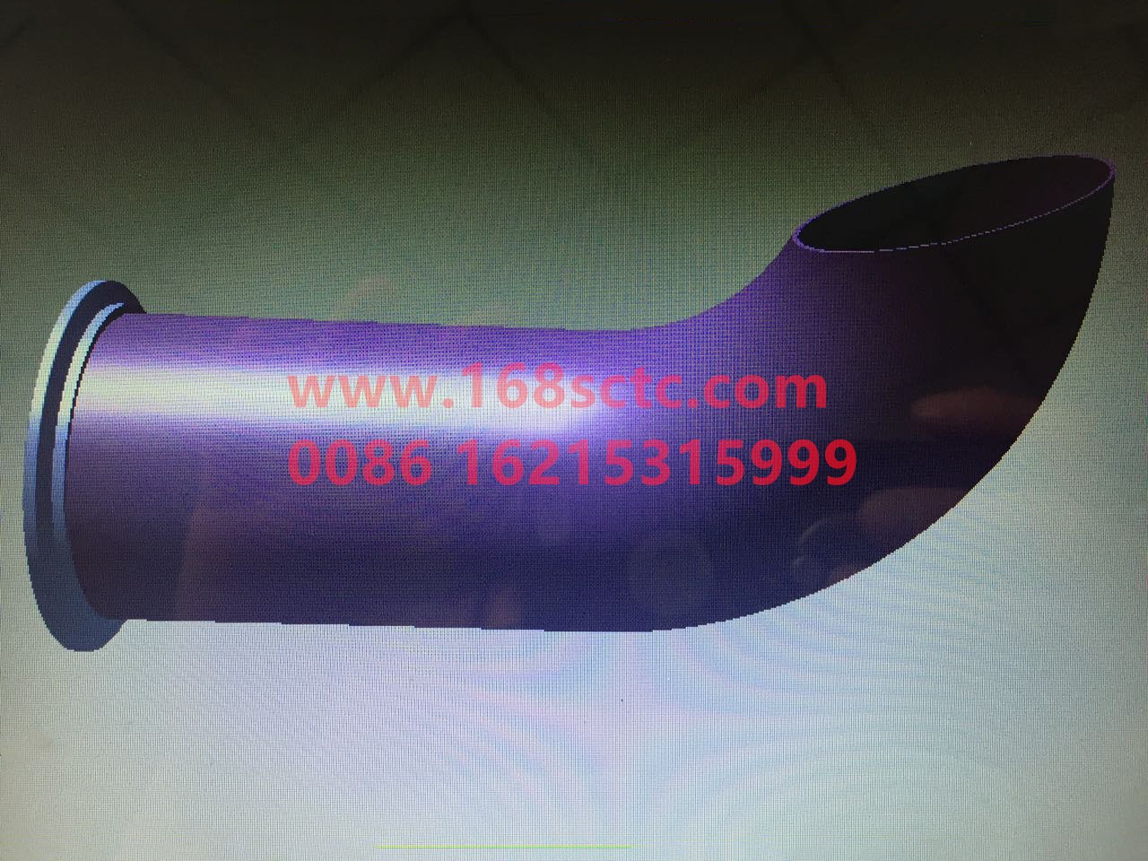 DZ96259540388-SHACMAN-Tail pipe assembly (2)-DeLongXinM3000 2013Kuan