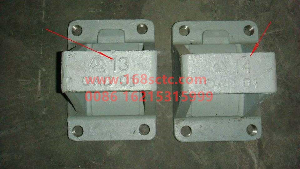 WG9138520014-SINOTRUK HOWO-Rear leaf spring rear bracket right-HaoWo2008Kuan