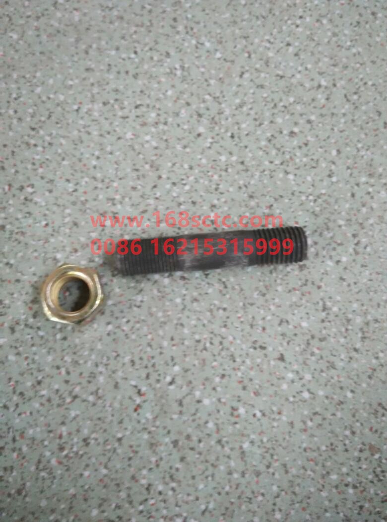 AZ9107340003-OTHERS-stud boltwith nut M16x56x80±5-ShuangTouLuoShuan
