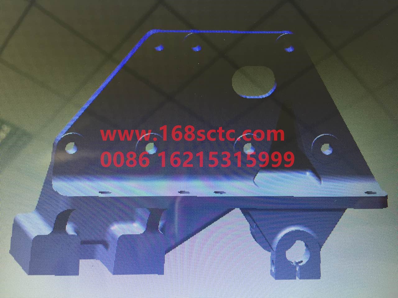 SZ970000737-SHACMAN-Front spring rear bracket left-DeLongF3000 2014Kuan