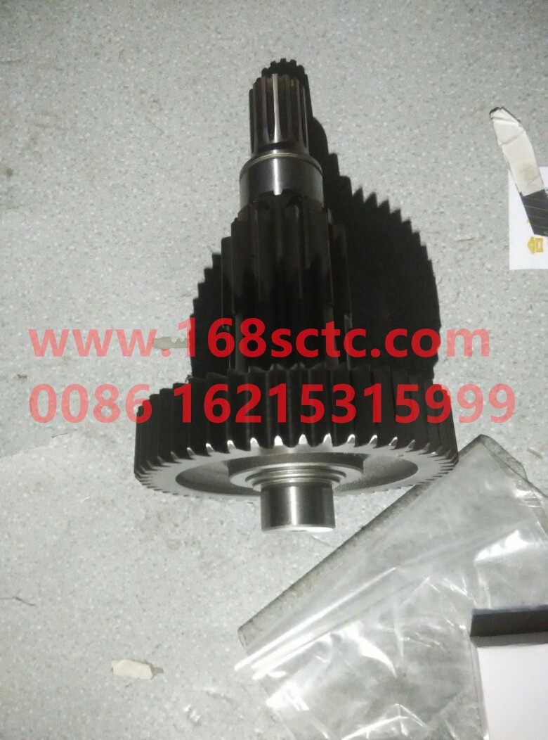 12JSD200T-1707047-GEARBOX-Vice box intermediate shaft welding assemblylengthenwith spline 13/58tooth-FaShiTeBianSuXiang12JSD200