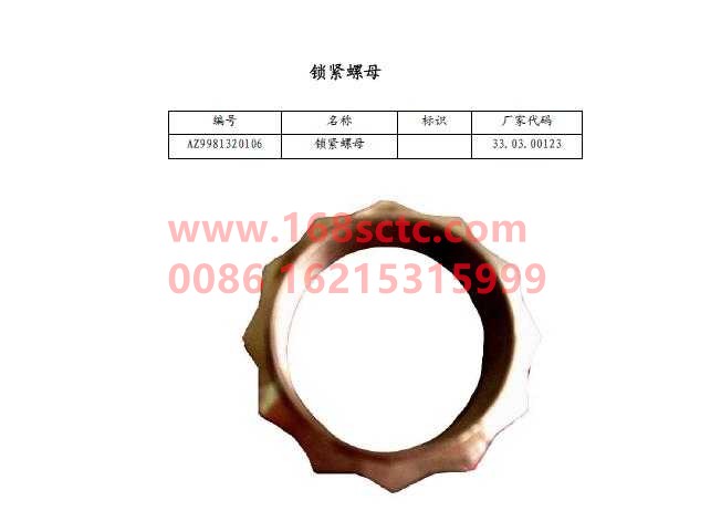 WG9981320106-SINOTRUK HOWO-Self-locking nuts M55-HaoWo2013Kuan