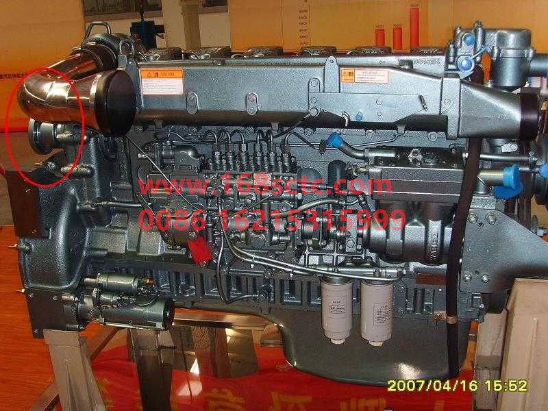 ST69070105-SINOTRUK HOWO-Engine assembly WD615.69 (P8500 pump/air release valve/double cylinder/300 frame/rear power take-off)-ZhongQiFaDongJiWD615.69