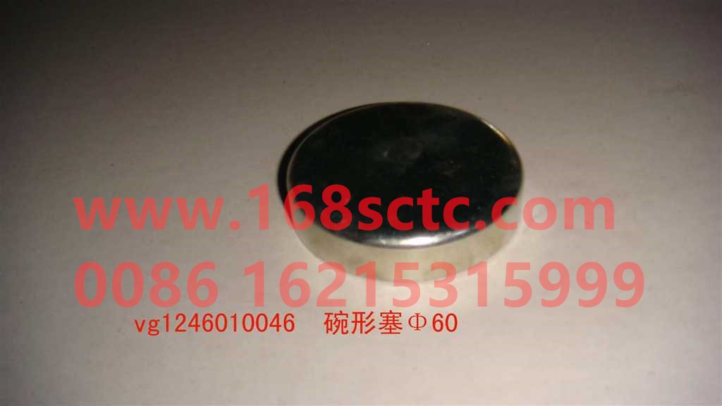 VG1246010046-SINOTRUK HOWO-Bowl plug Φ60x14 iron galvanized-ZhongQiFaDongJiT12.42-50