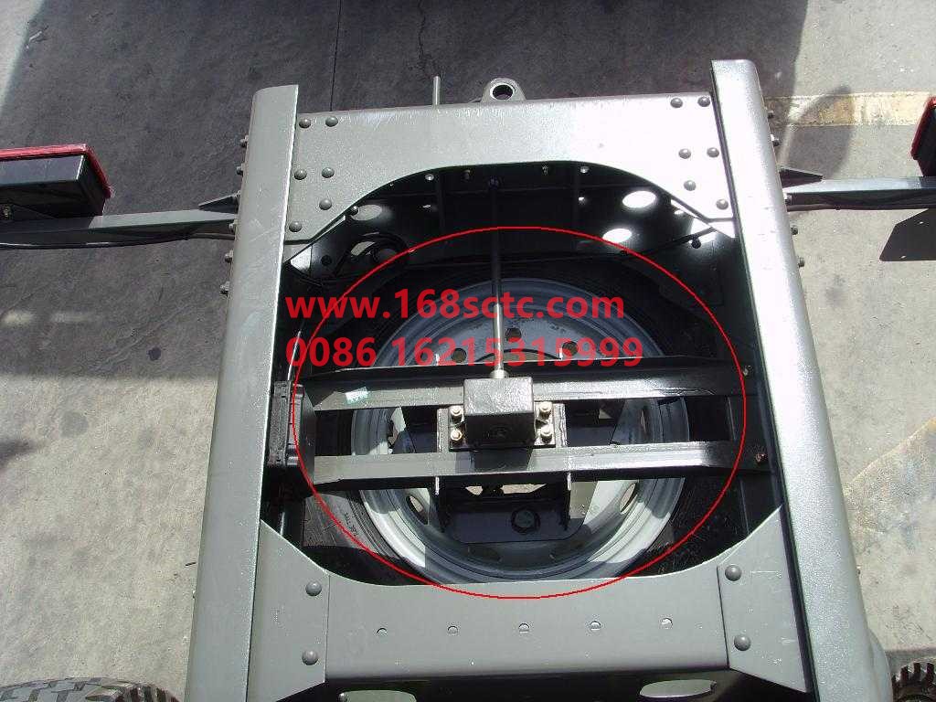 AZ9625860065-SINOTRUK HOWO-Spare wheel fixing bracket with transmission assembly-ShanDeKaC7H