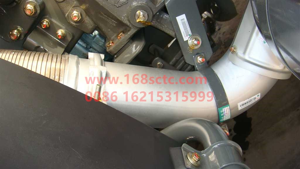 WG9925540313-SINOTRUK HOWO-exhaust pipethird quarter A7old style-HaoWoA7Kuan