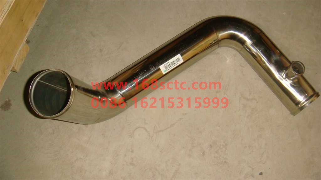WG9918530006-SINOTRUK HOWO-Radiator outlet steel pipe assembly D12 medium horsepower-HaoWoA7Kuan