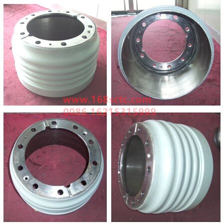 WG9231343006-SINOTRUK HOWO-Rear Brake Hub Bimetallic-ZhongQiHouQiaoAC16
