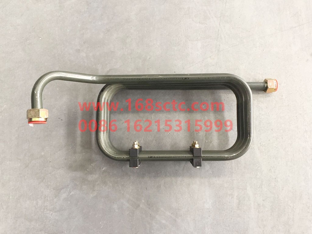 DZ97189360074-SHACMAN-Steel pipe 20 assembly straight-through/oil-water separator-DeLongX3000 2013Kuan