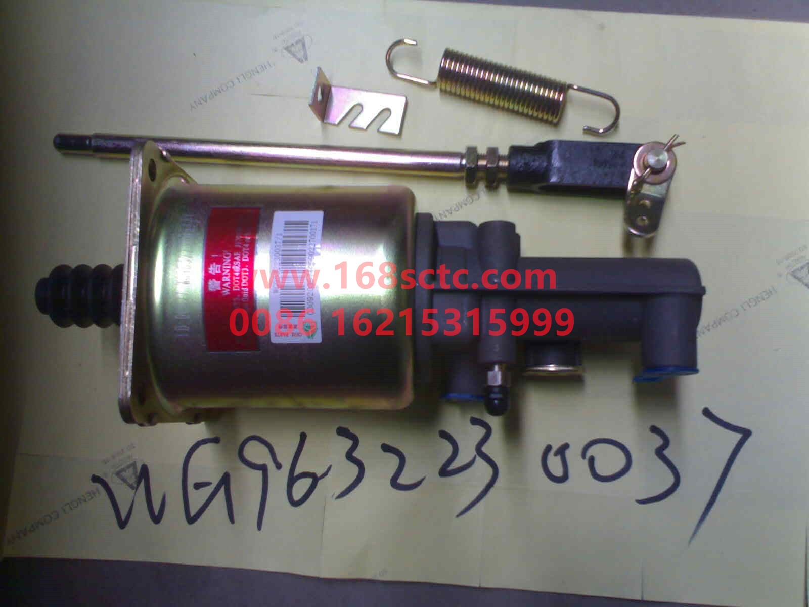 WG9632230037-SINOTRUK HOWO-Clutch booster cylinder Φ90 Φ22-HaoWo2008Kuan