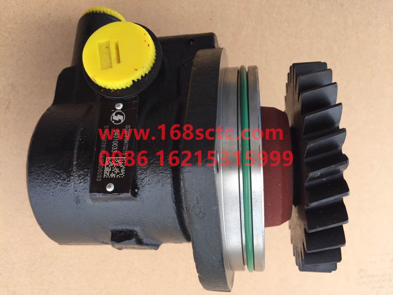 DZ97319470215-SHACMAN-Steering oil pump assembly (WP1215MPa1.25s)-DeLongX3000 2013Kuan