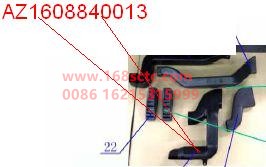 AZ1608840013-SINOTRUK HOWO-Ventilation pipeⅢ 85619500119 left-JinWangZi2008Kuan