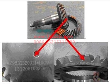 AZ9231320914-SINOTRUK HOWO-Rear axle basin angle teeth i=6.72 15/29tooth 8/28key-ZhongQiSTRCheQiao