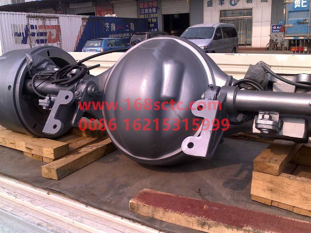 MHY-133G0-B119-SINOTRUK HOWO-Rear axle assembly (MCY13 single rear axle/i=4.11/XSΦ180/leaf spring seat distance 950/wheelbase 1816/ABS)-ZhongQiMCY13CheQiao