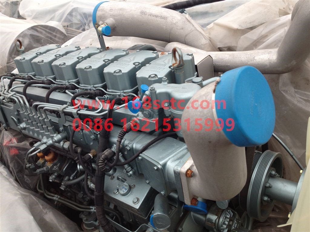 A73409063L-SINOTRUK HOWO-Engine assembly (common rail, middle supercharger, MT, electric heating, EVB)-ZhongQiFaDongJiD10.34-31