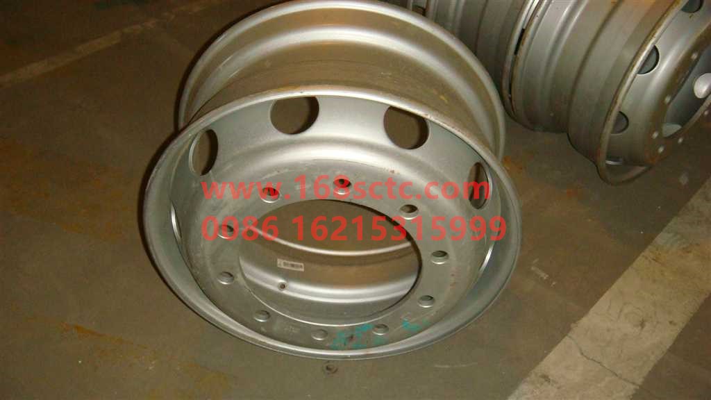 WG9100610065-SINOTRUK HOWO-Steel ring assembly 22.5x9.00 10-hole rim thickness 7 spoke thickness 14-HaoWoT7HKuan