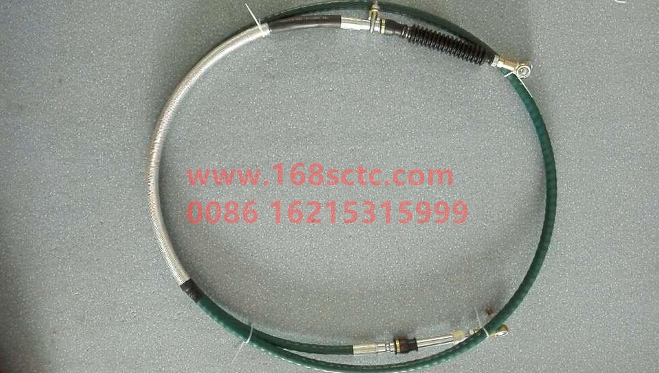 WG9725240214-SINOTRUK HOWO-Gear selection flexible shaft assembly L=3200mm green tube red sheath-ShanDeKaC7H
