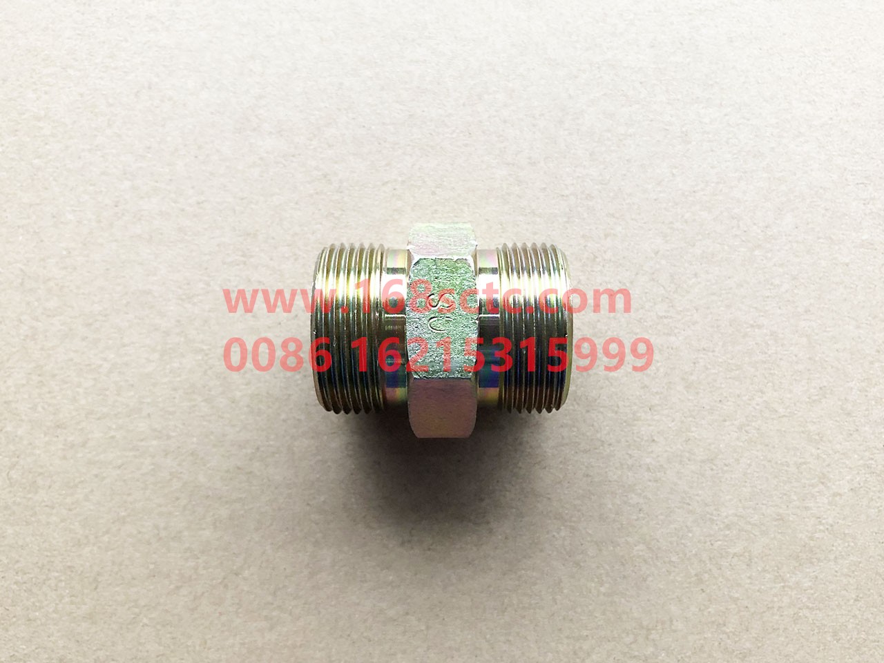 Q80320-SHACMAN-Ferrule type straight connector body-DeLongXinM3000 2015Kuan