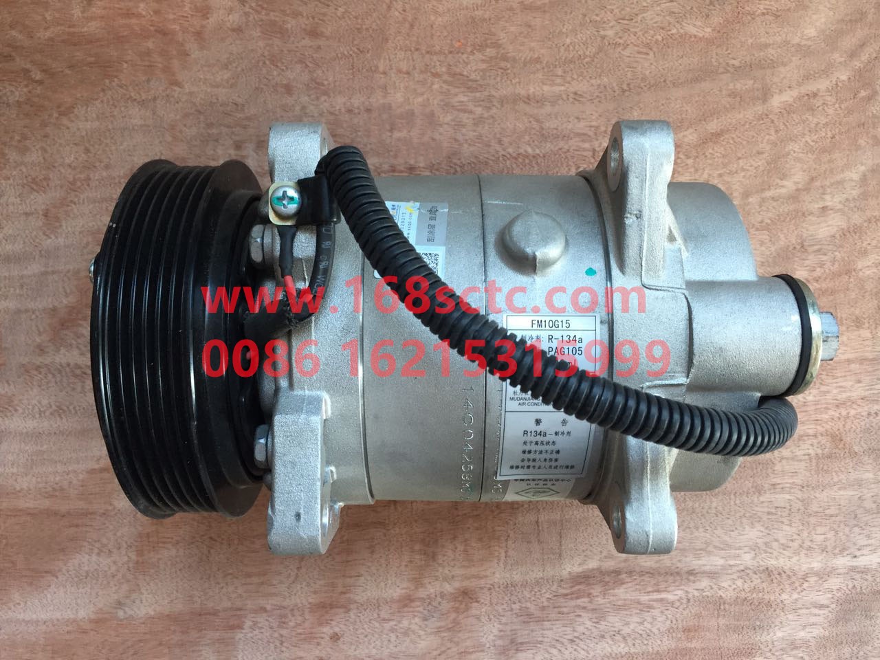 DZ13241824111-SHACMAN-Air-conditioning compressorMulti wedge groove-DeLongF3000 2013Kuan