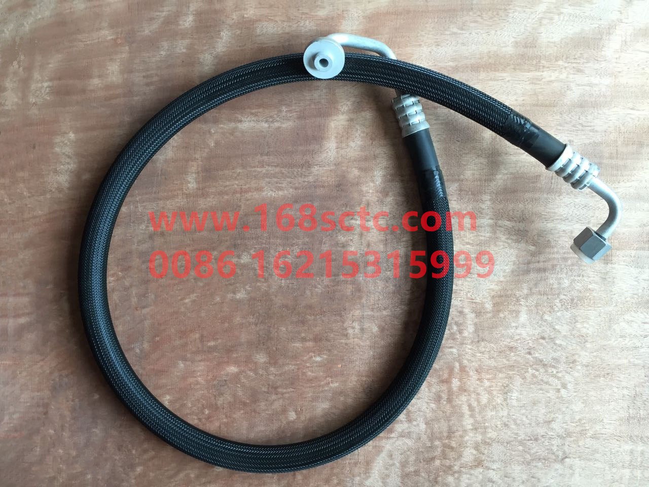 DZ13241845105-SHACMAN-Air conditioner pipe pressure - cold (WP10V5)-DeLongF3000 2014Kuan