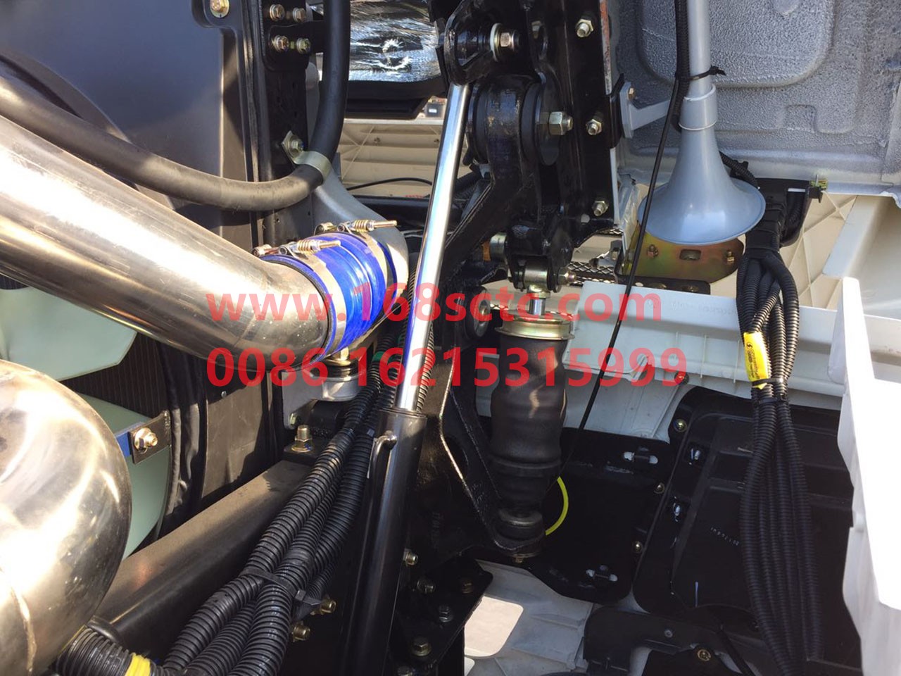 DZ13241431055-SHACMAN-Front suspension left support assembly-DeLongF2000 2010Kuan