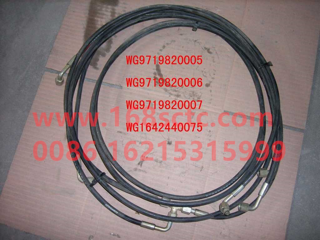 WG1642440075-SINOTRUK HOWO-single elbow hose 1000mm-HaoWo2007Kuan