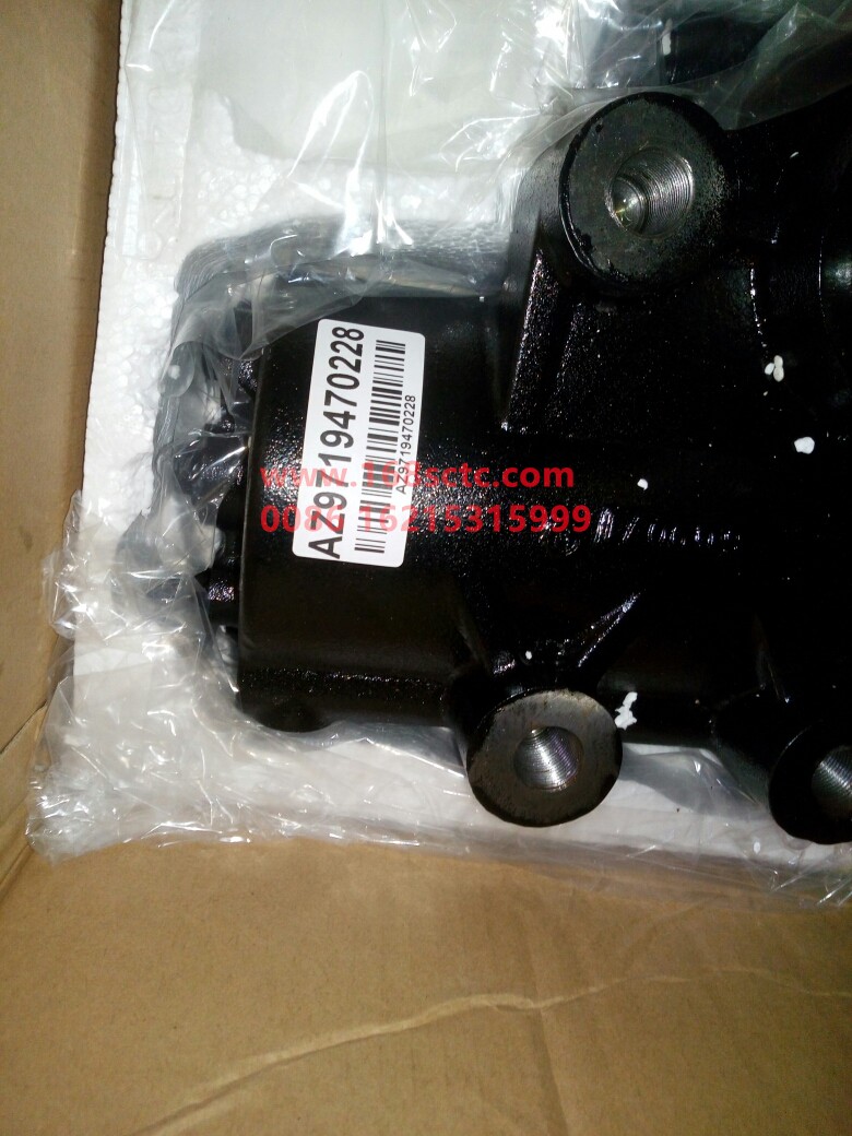 AZ9719470228-SINOTRUK HOWO-steering gear 8098thin shaft-HaoHan2012Kuan