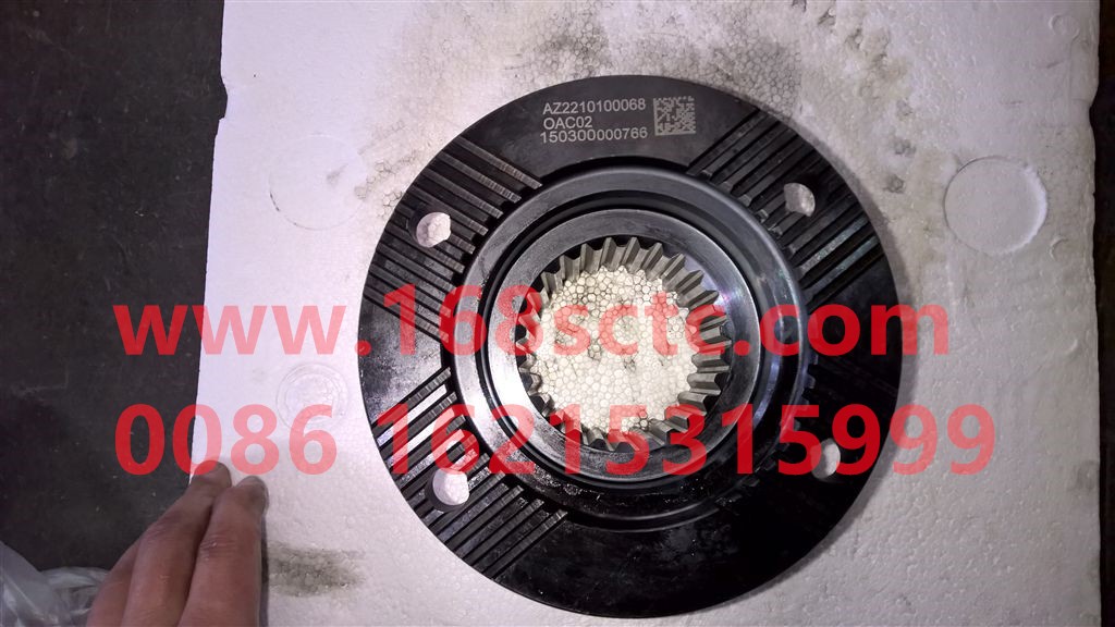WG2210100068-SINOTRUK HOWO-Output flange Φ165 face teeth-ZhongQiBianSuXiangHW13710