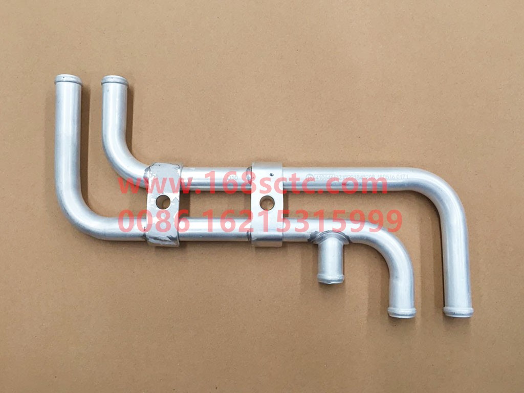 DZ15221845208-SHACMAN-Heater aluminum tube assembly-DeLongXinM3000 2013Kuan