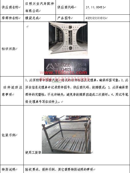 AZ9525511015-SINOTRUK HOWO-Beam assembly-HaoYun2008Kuan
