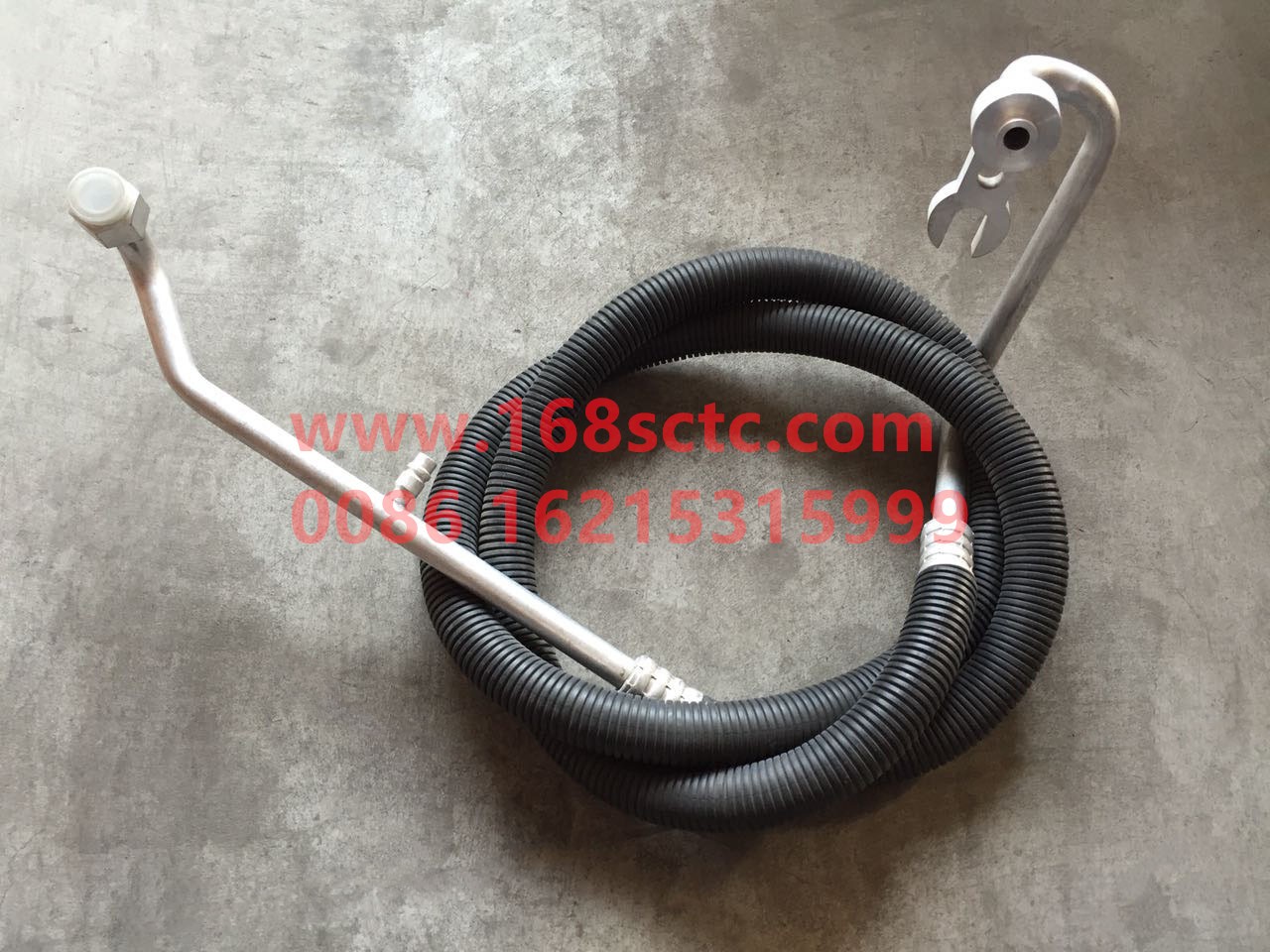 DZ13241824550-SHACMAN-Air conditioning pipelineEvaporator-Compressor connecting pipe(WD12)-DeLongM3000LNG 2011Kuan