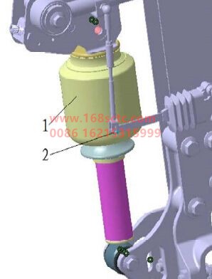 AZ1664440312-SINOTRUK HOWO-air spring assembly-JinWangZi2013Kuan