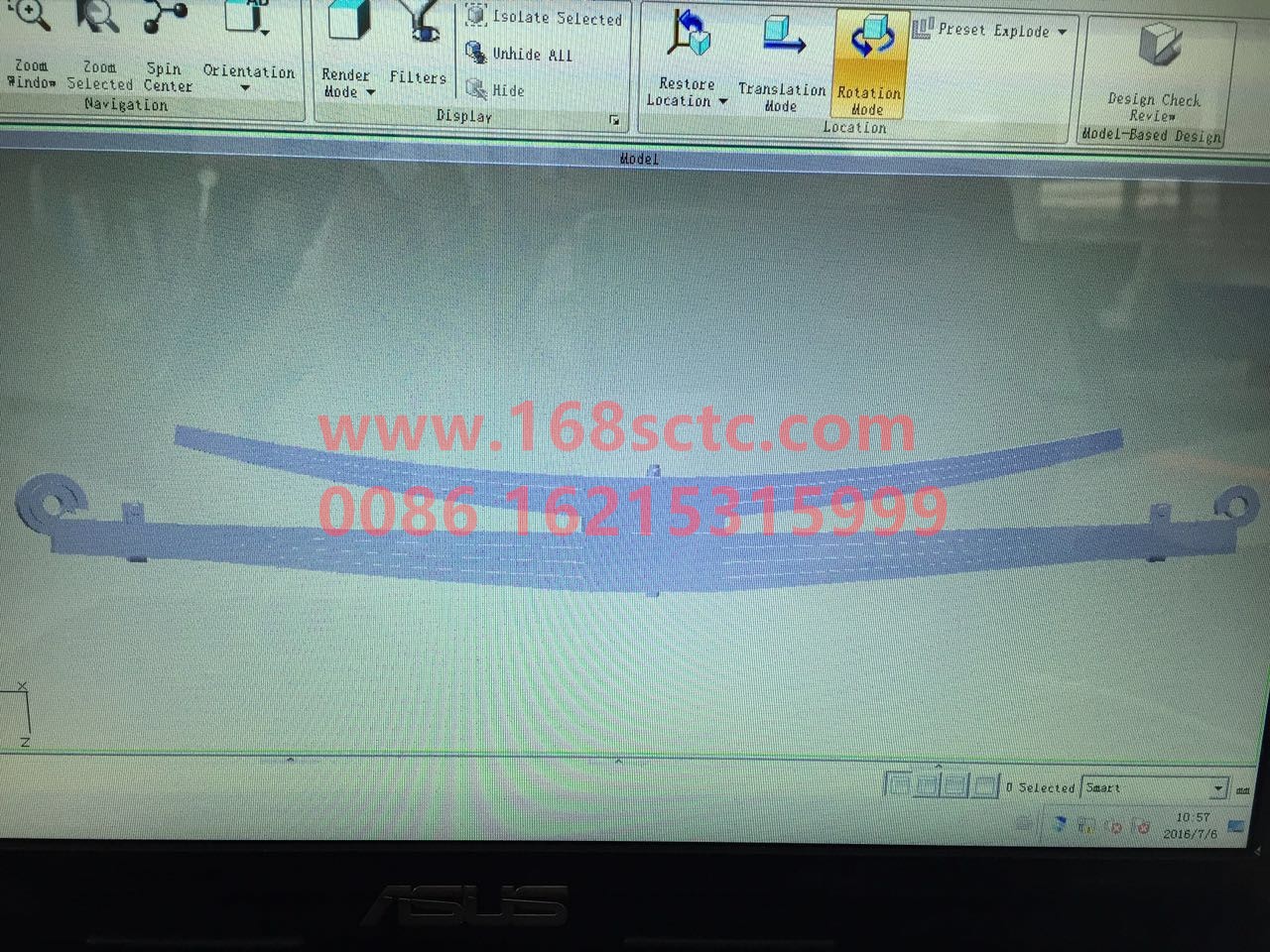 DZ95259520505-SHACMAN-Rear leaf spring assembly-DeLongF3000 2015Kuan