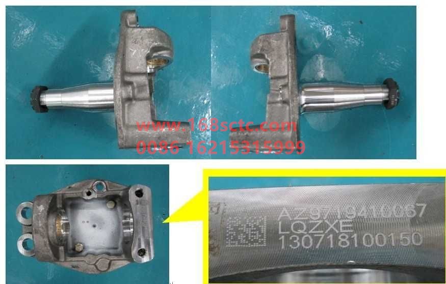 AZ9719410068-SINOTRUK HOWO-steering knuckleWith lock nut assemblyright-ZhongQiQianQiaoHF7