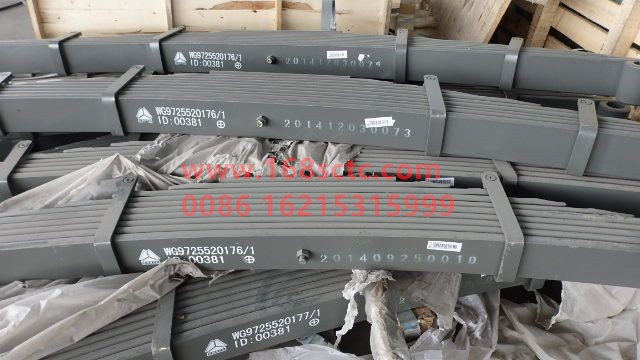 WG9725520176-SINOTRUK HOWO-Front left leaf spring assembly-HaoWoT5GKuan