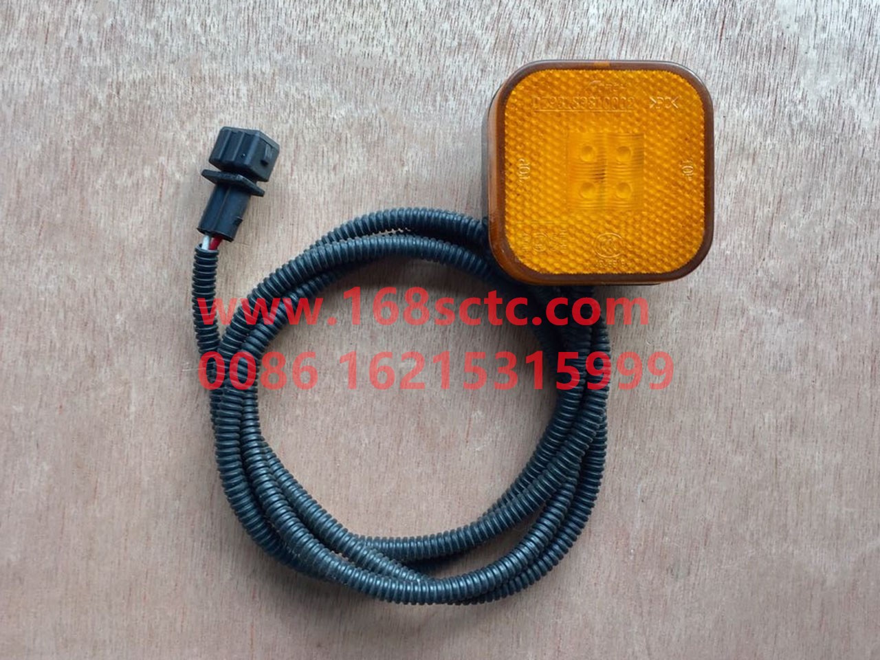 DZ93189810002-SHACMAN-side marker lightsbring1250mmelectric wire-DeLongF2000 2015Kuan