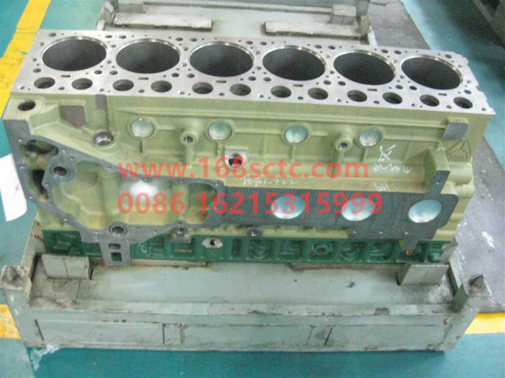AZ1099010075-SINOTRUK HOWO-Power take-off after common rail of cylinder block assembly-ZhongQiFaDongJiWD615.67