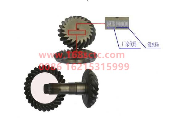 AZ9981320159-SINOTRUK HOWO-Rear axle basin angle teeth i=4.77 24/29tooth 31key-ZhongQiAC16MinYongQiao