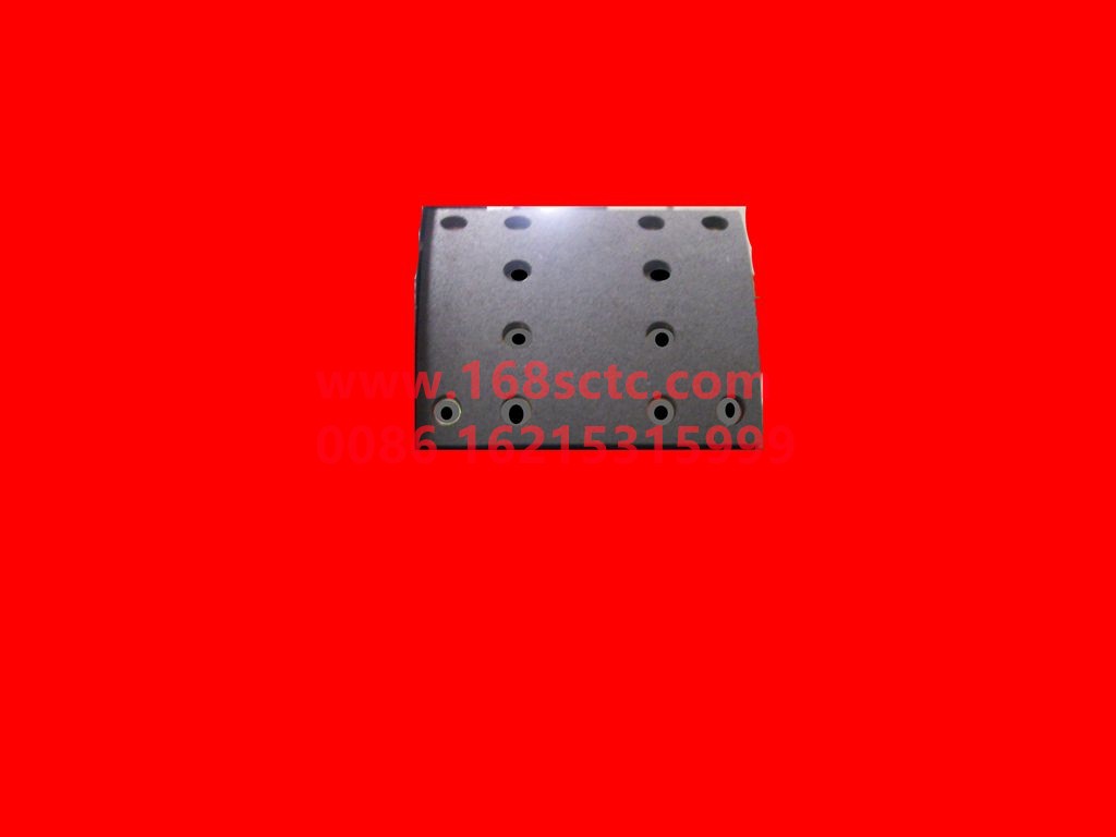 WG9761450119-SINOTRUK HOWO-brake pads 12holeorganic particles 195x220x13/16-ZhongQiZhongQiaoMCY13