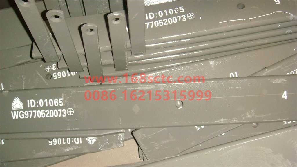 WG9770520073+004-OTHERS-The fourth leaf of the front leaf spring 18x100Twelve pieces-KuangShanBaWang70