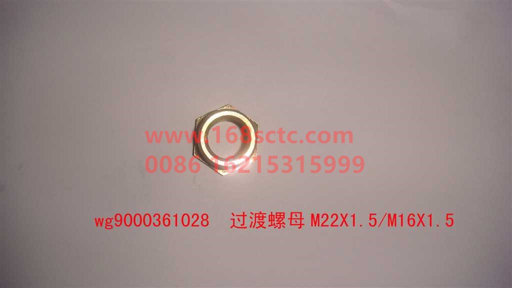 WG9000361028-SINOTRUK HOWO-Nut M22x1.5/M16x1.5 (transition nut)-ShanDeKaC7H